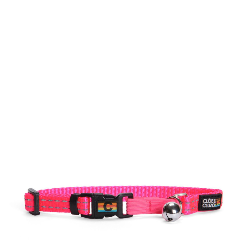 Hot Pink Reflective Cat Collar