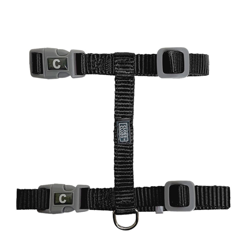 Black adjustable harness for cats