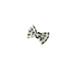 Green checkered bow tie for cats