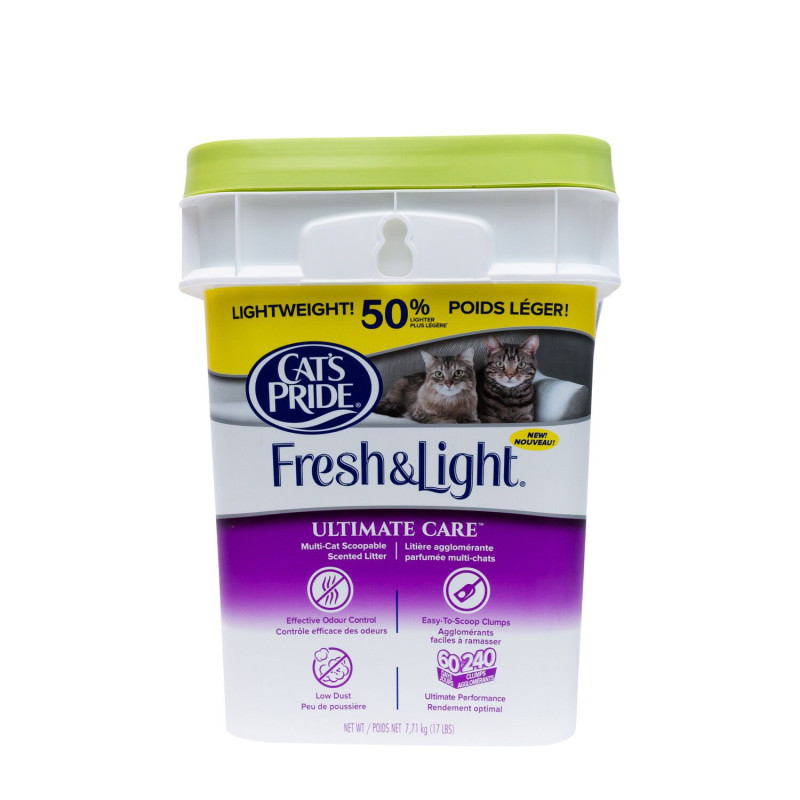 Light scented clumping litter