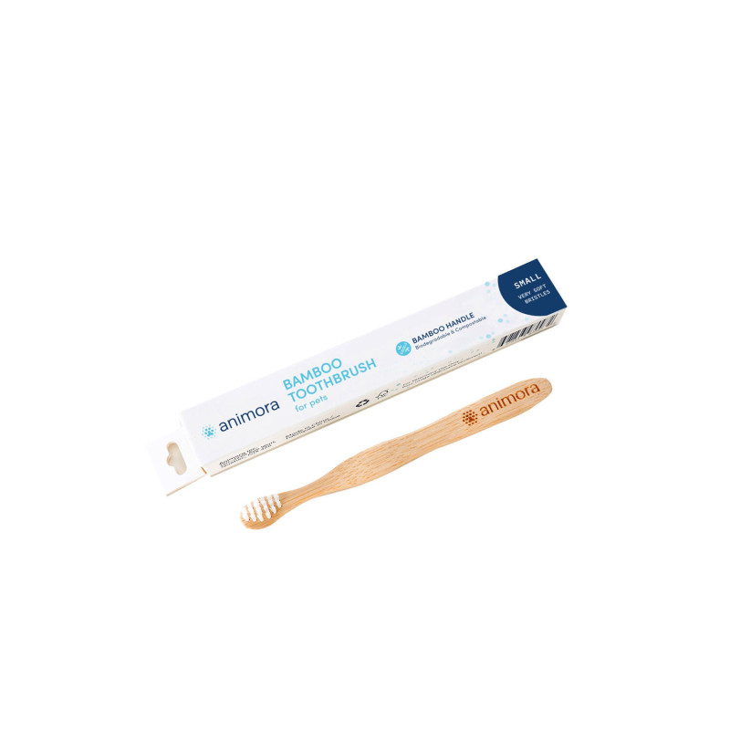 Bamboo toothbrush for animals