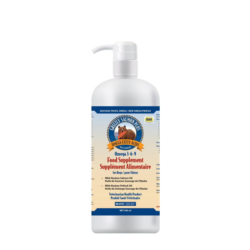 Grizzly Huile de saumon Plus pour chiens et chat…