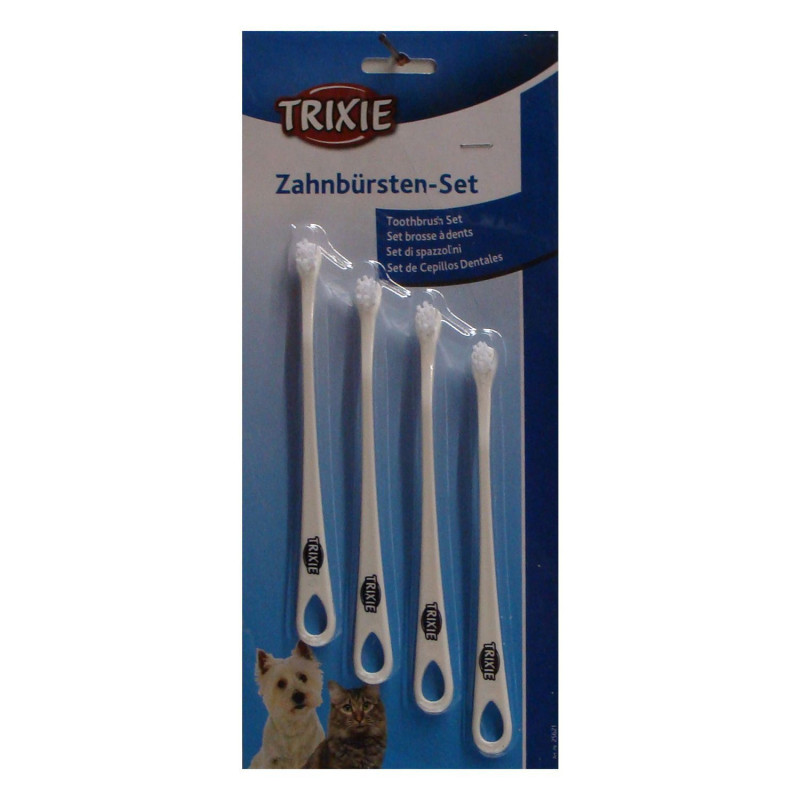 Set of 4 small toothbrushes for…