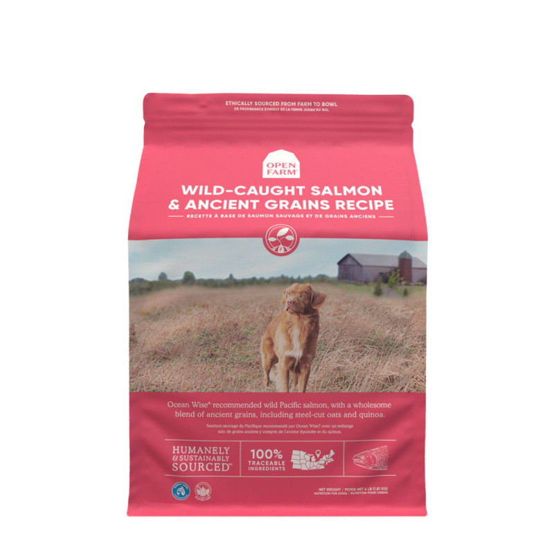 Open Farm Formule au saumon sauvage et grains anci…