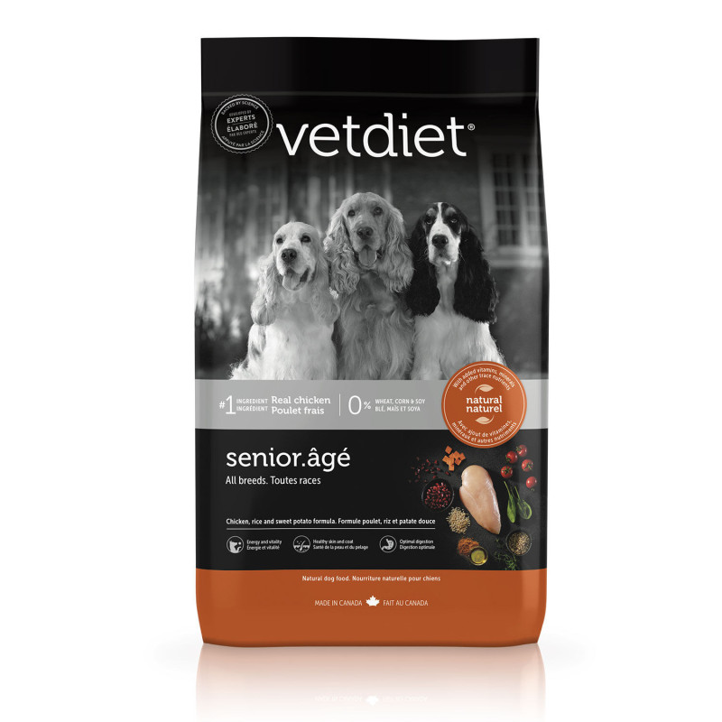 Vetdiet Nourriture sèche au poulet pour chien âg…