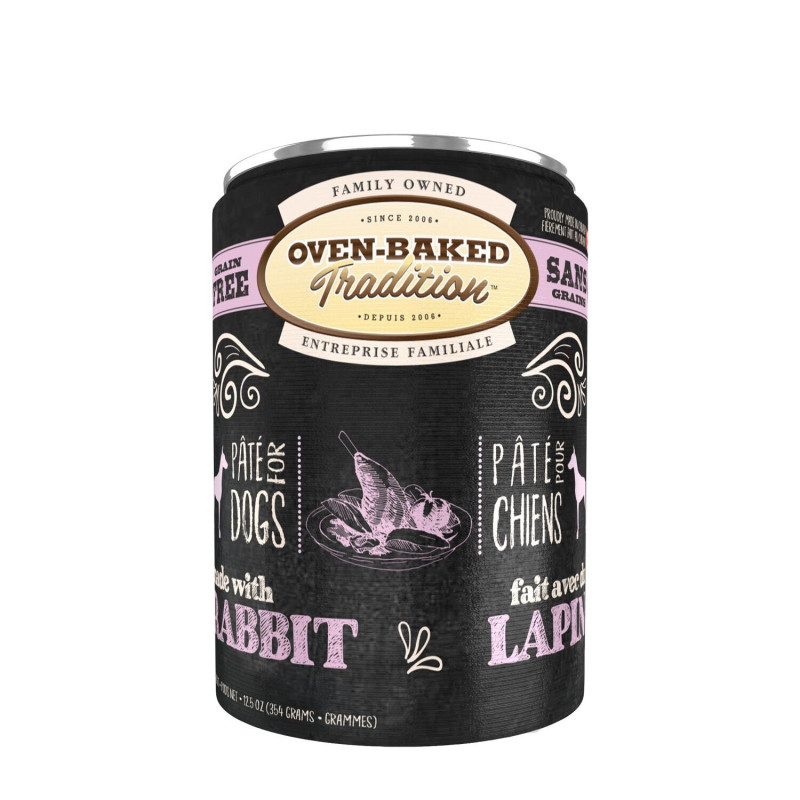 Oven-Baked Tradition Nourriture humide au lapin pour chiens a…