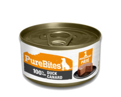 PureBites Pâté au canard pour chiens, 71 g