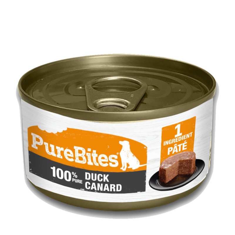 PureBites Pâté au canard pour chiens, 71 g