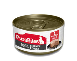 PureBites Pâté au poulet pour chiens, 71 g