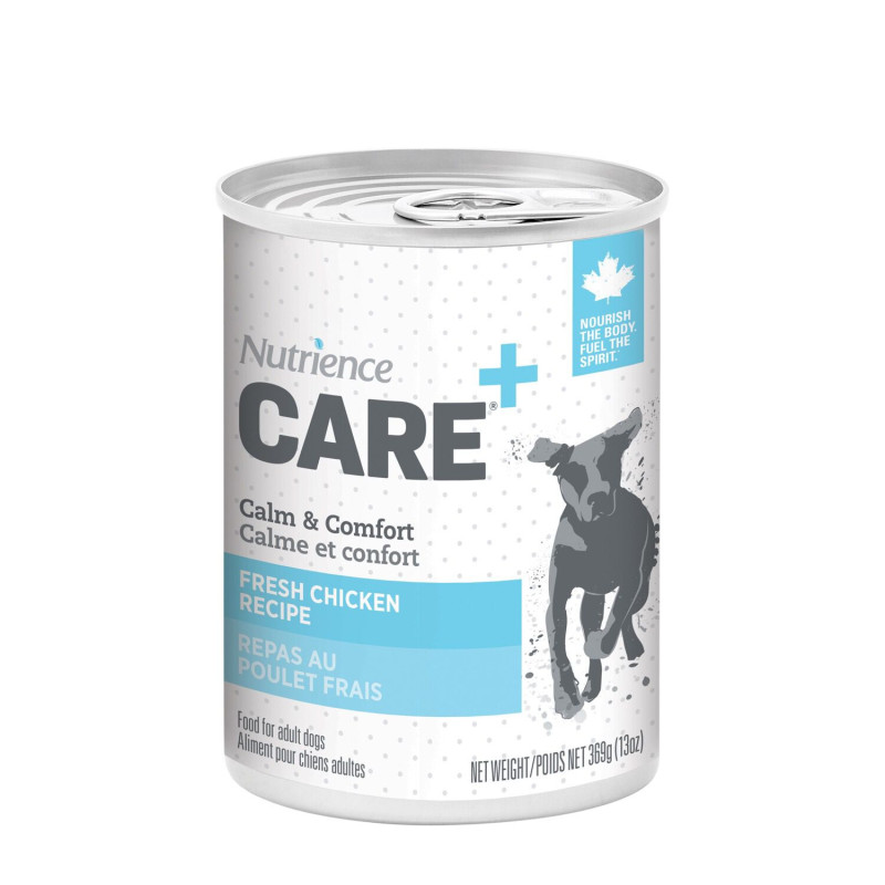 Calm and comfortable pâté for dogs, chickens…