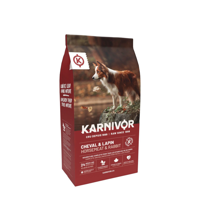 Raw horse and rabbit food, 12 l…