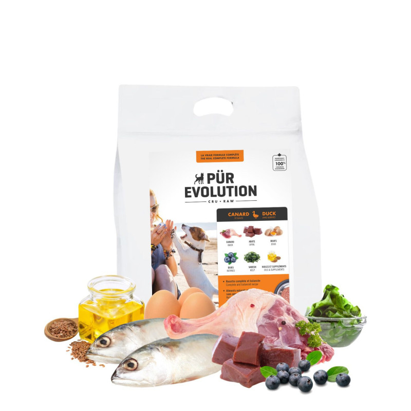 Raw food for dogs, duck and b…