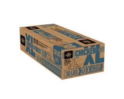 Box of raw chicken food,...