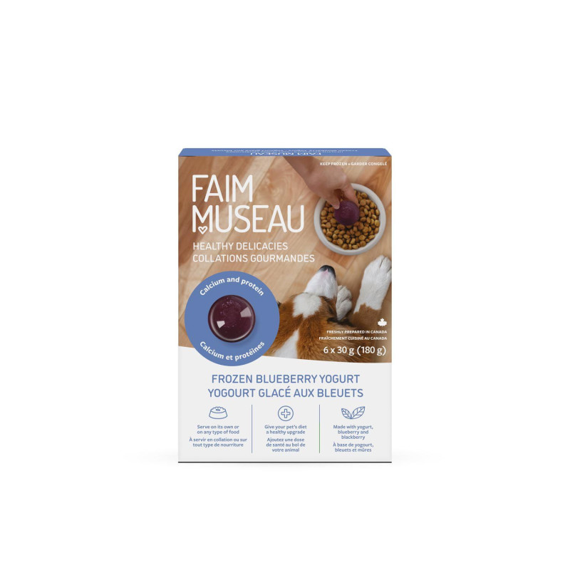 Faim Museau Yogourt glacé aux bleuets, 180 g