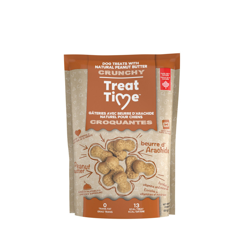 Crunchy treats with peanut butter…