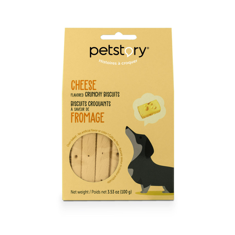 Petstory Biscuits croquants pour chiens, fromage