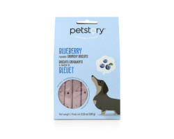 Crunchy dog ​​biscuits, blueberry