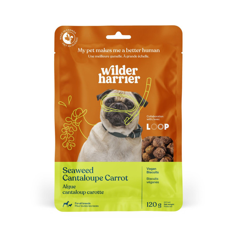 Wilder Harrier Biscuits végans pour chiens, wakamé, can…