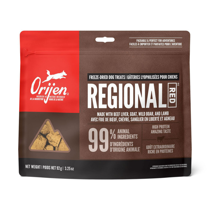 Freeze-dried treats “Regional Red” for…