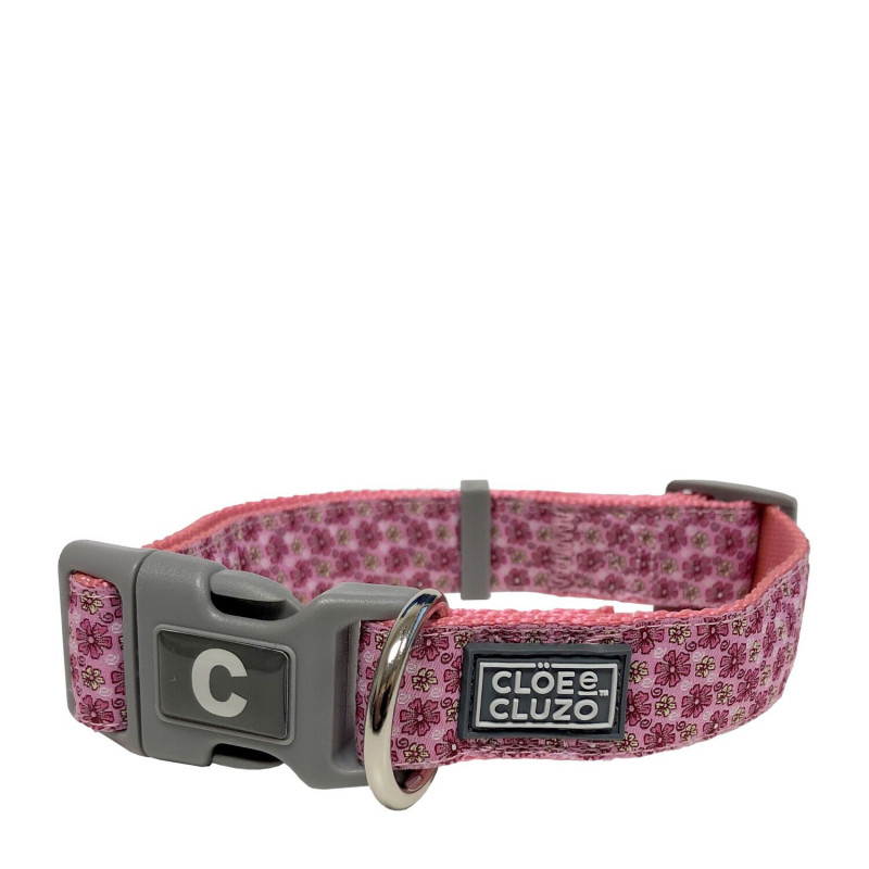 Adjustable collar for dogs, flowers