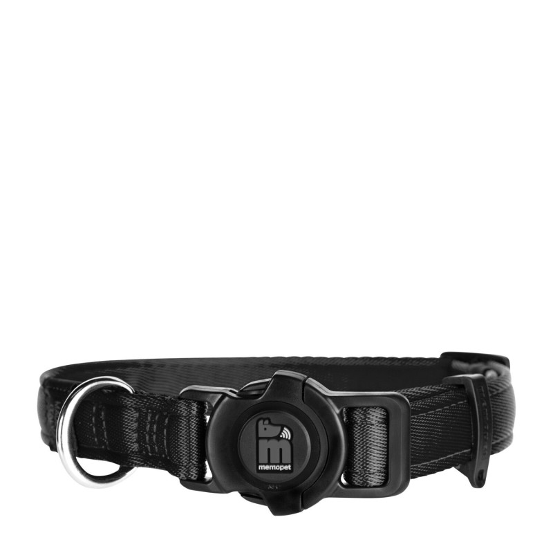 Memopet nylon collar for dogs, black…