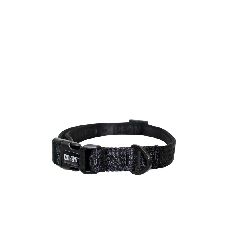 BeOneBreed Collier embossé pour chiens, noir