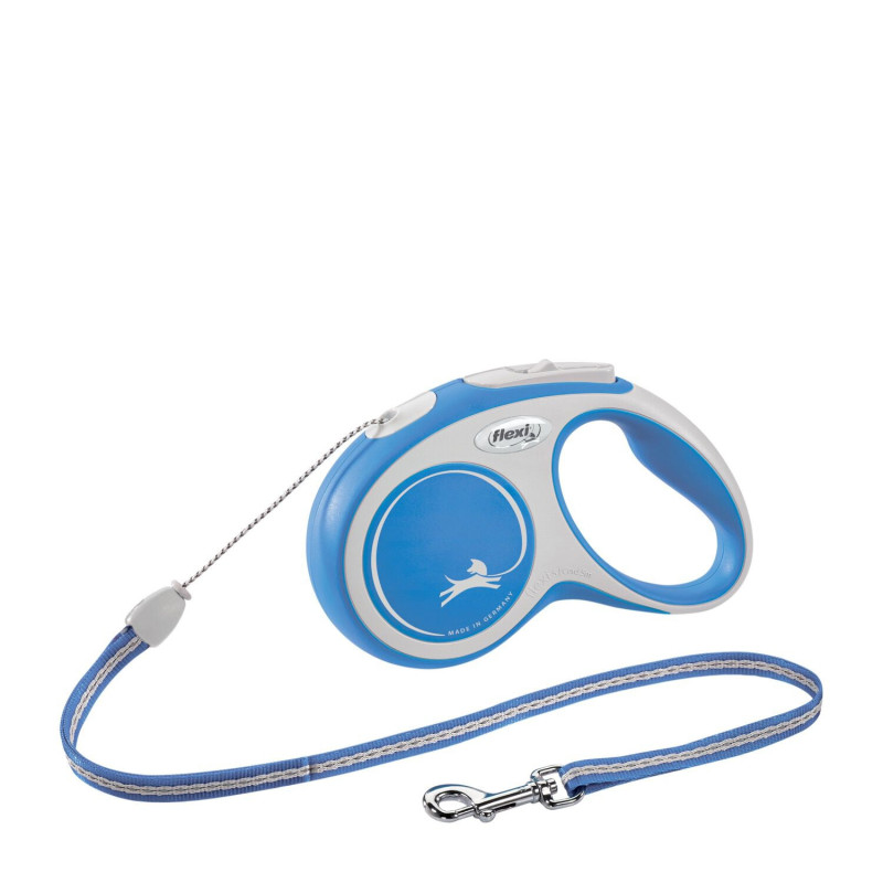 Flexi Laisse rétractable Comfort bleue en cord…