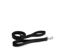 Two-length black leash
