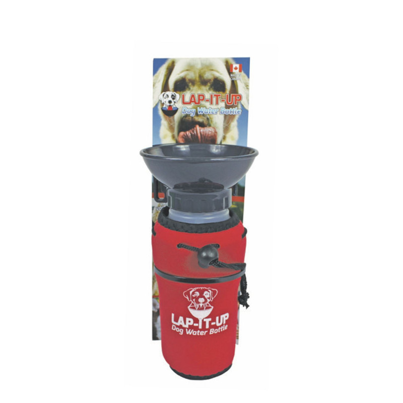 Water bottle for dogs, red