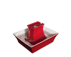 “Pagoda” waterer in red ceramic,…