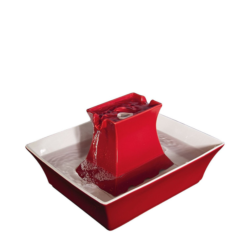 “Pagoda” waterer in red ceramic,…