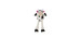 Plush toy for dogs, cow