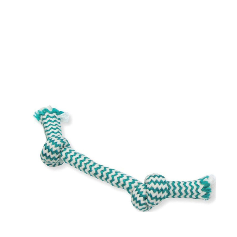 Rope tied with dental floss for dogs…