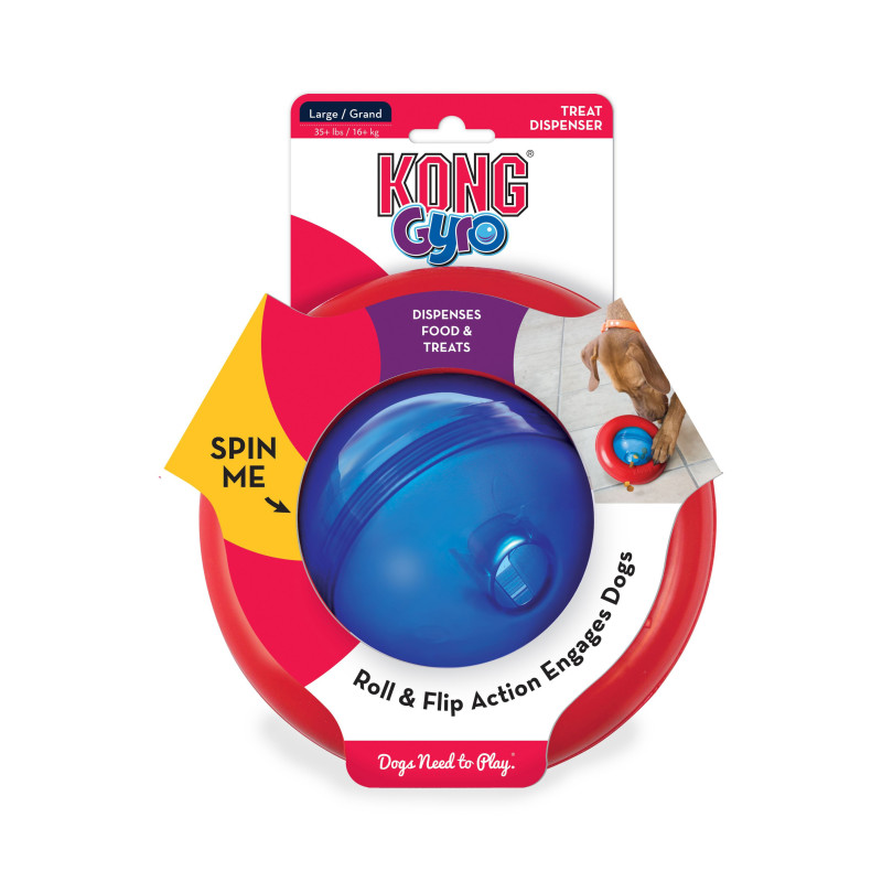 “Gyro” treat dispenser toy