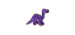 Durable Purple Brontosaurus Toy for Dogs