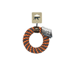 Braided ring toy for dogs