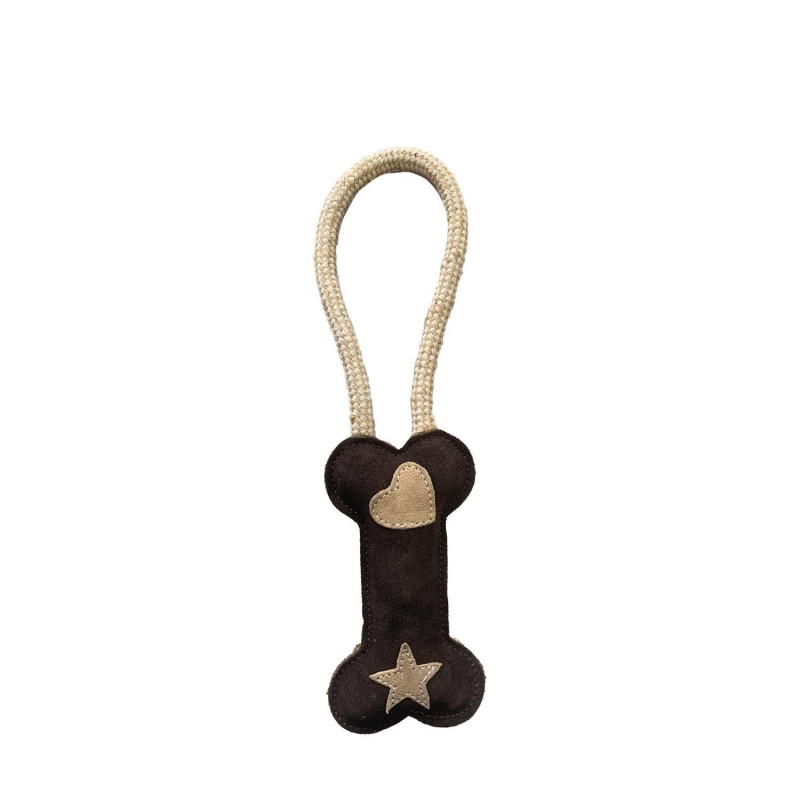 Classic bone toy made of natural rope for…