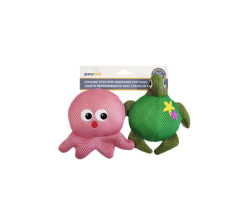 Cooling toys with squeaker for…