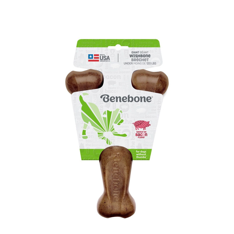 Benebone Jouet en nylon à mâcher à saveur de baco…