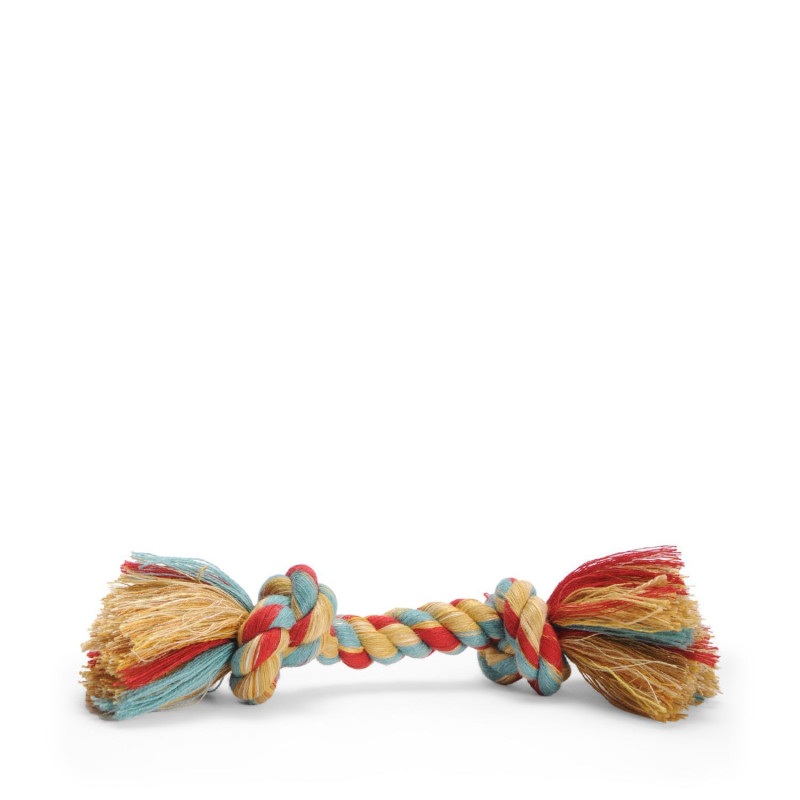 Knotted colored rope