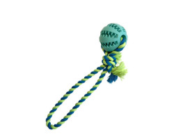 Interactive ball with chew rope for…