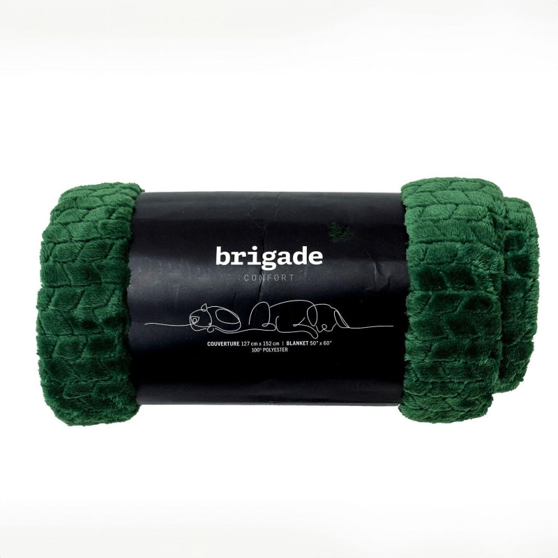 Brigade Confort Jeté jacquard ultra-douce, vert