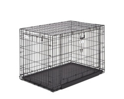 Two-door dog crate