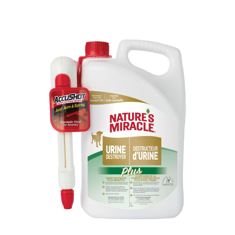 Nature's Miracle Destructeur d'urine Plus avec jet AccuSh…