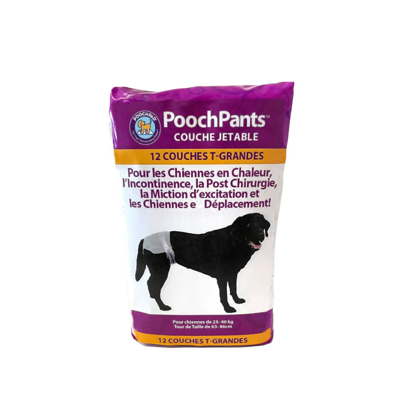 Disposable absorbent diapers “PoochPant…