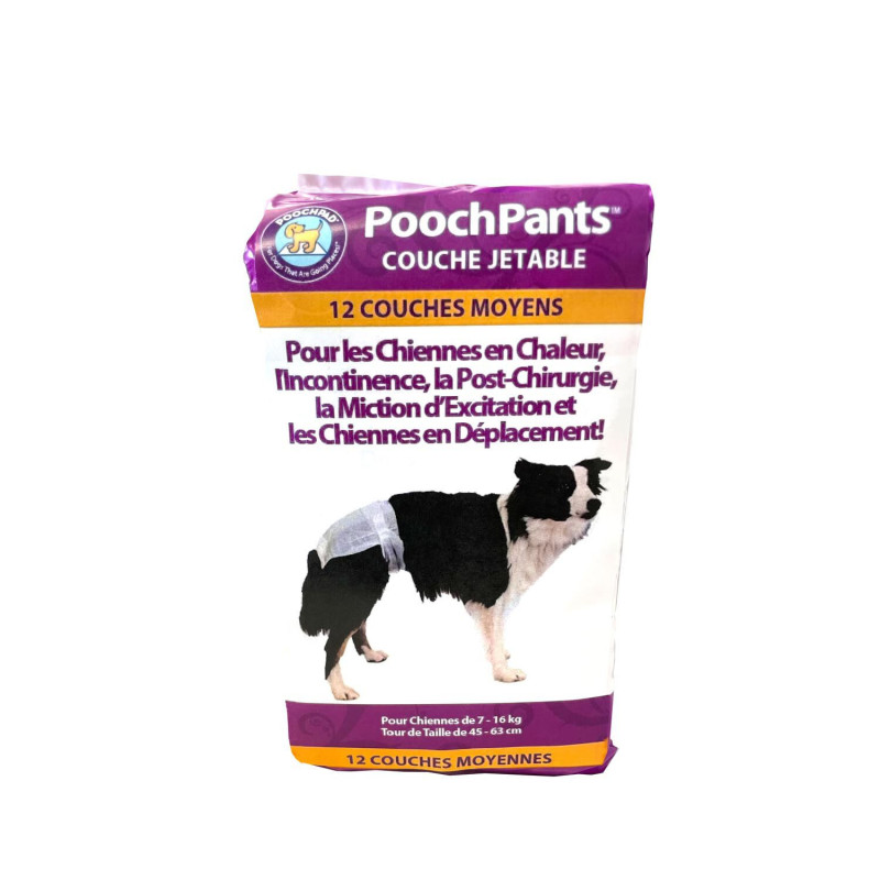 Disposable absorbent diapers “PoochPant…