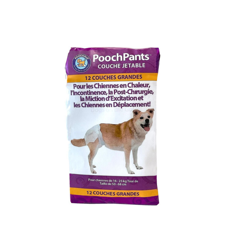 Disposable absorbent diapers “PoochPant…