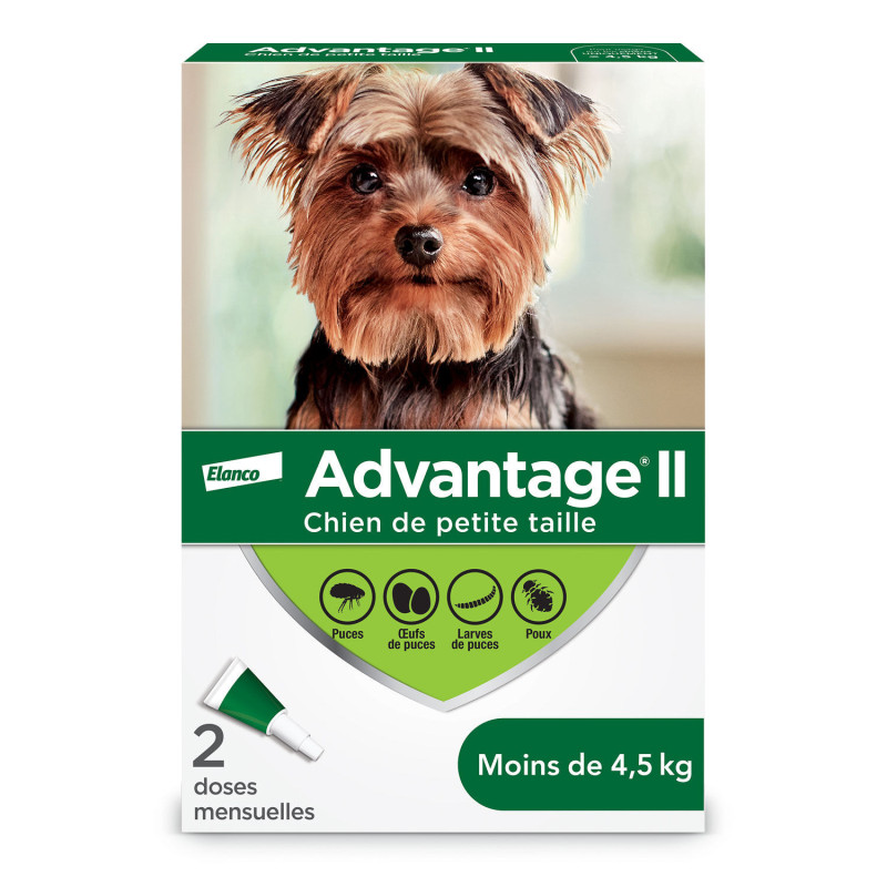 Advantage II Protection topique puces et poux pour ch…