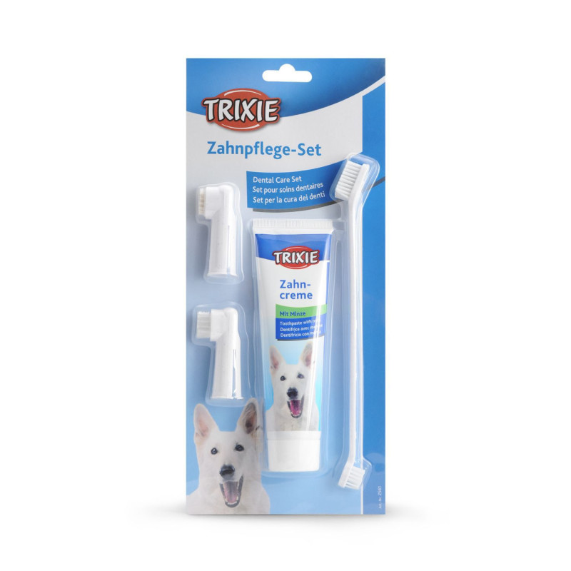 Trixie Trousse de soins dentaires pour chiots e…