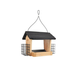 Bird feeder with suet cages